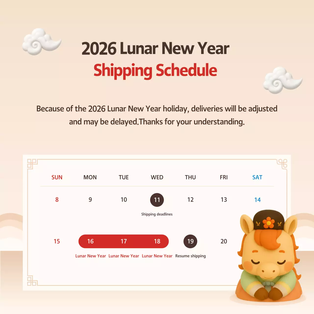 Orange Baby New Year Event