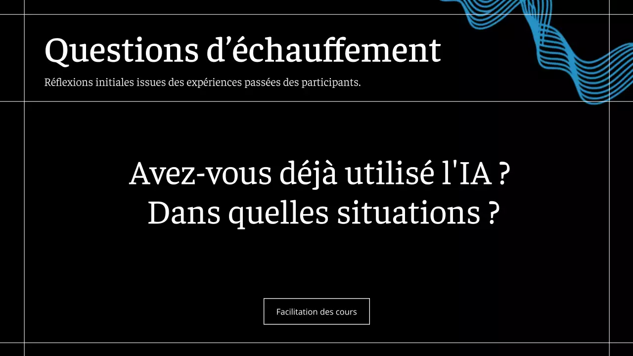 Cours d'IA moderne pour Noirs