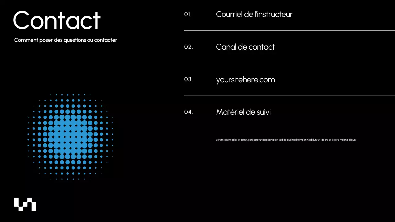 Présentation du document de cours Blue Modern AI