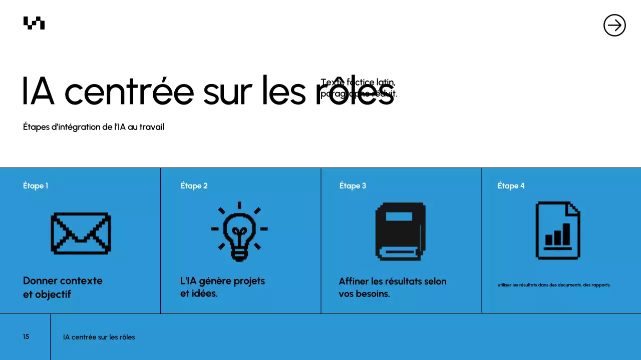 Présentation du document de cours Blue Modern AI