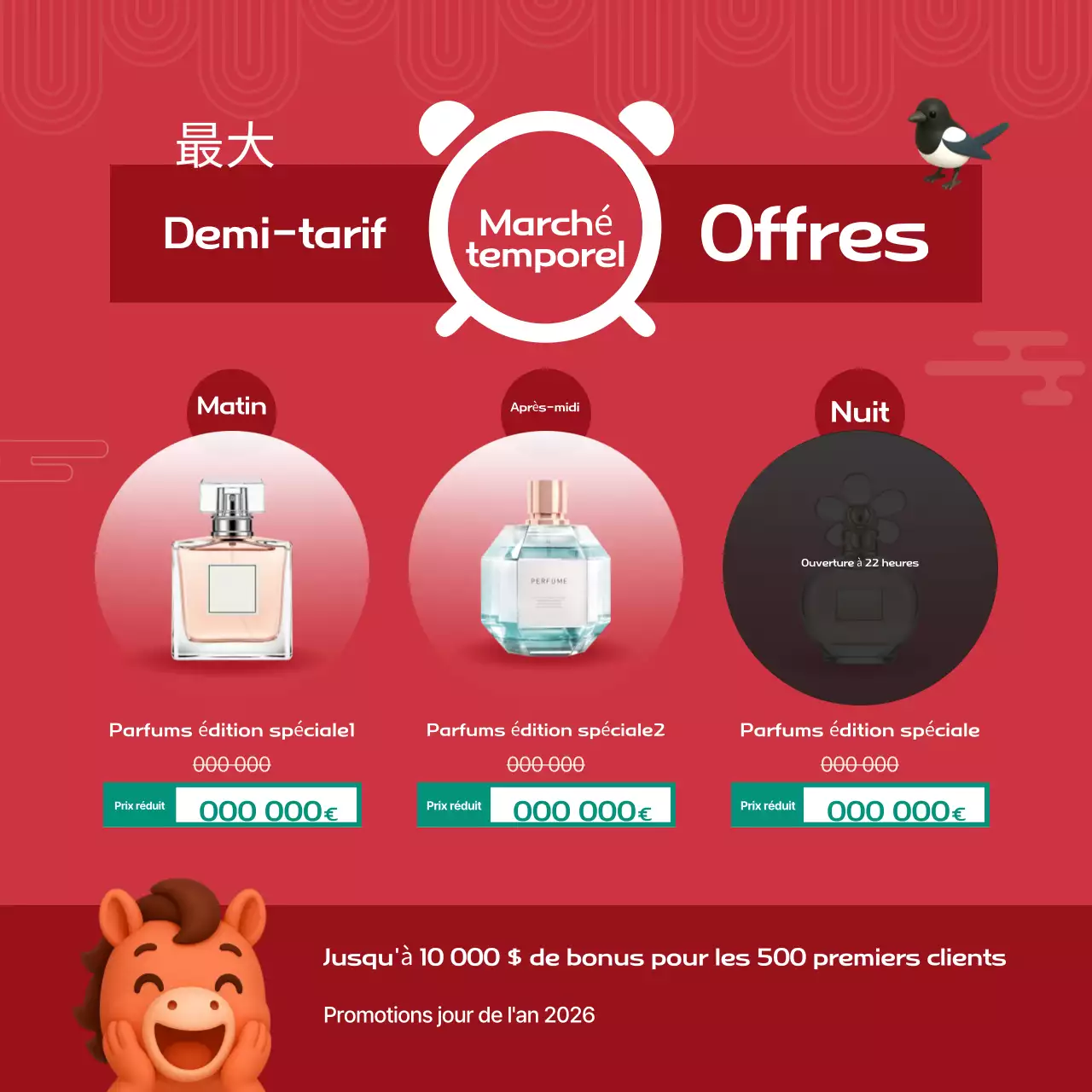 Événement du Nouvel An du bébé rouge