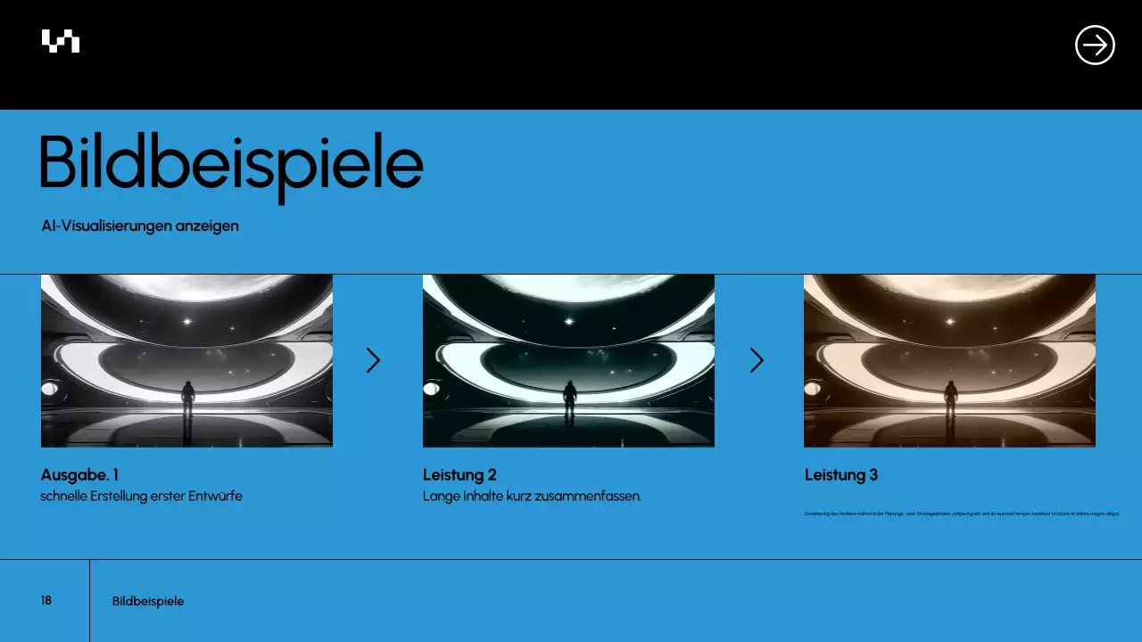 Präsentation des Blue Modern AI-Kursdokuments