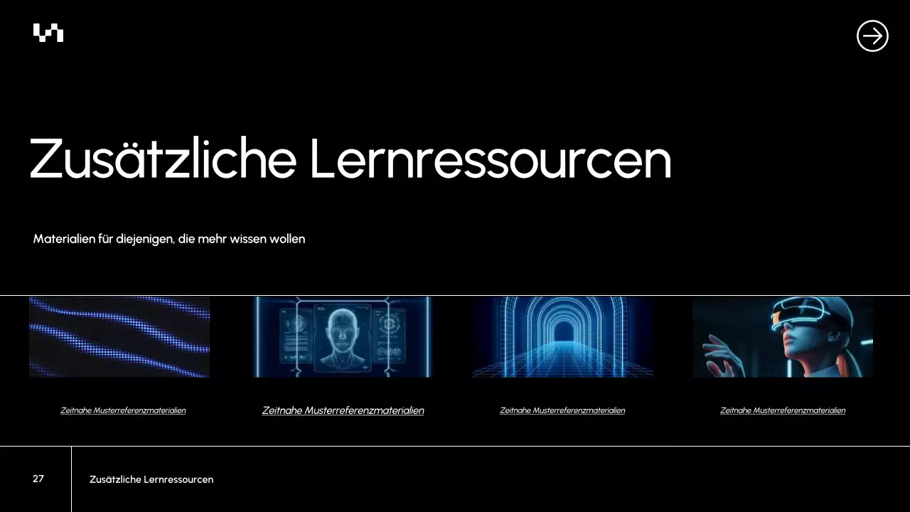 Präsentation des Blue Modern AI-Kursdokuments