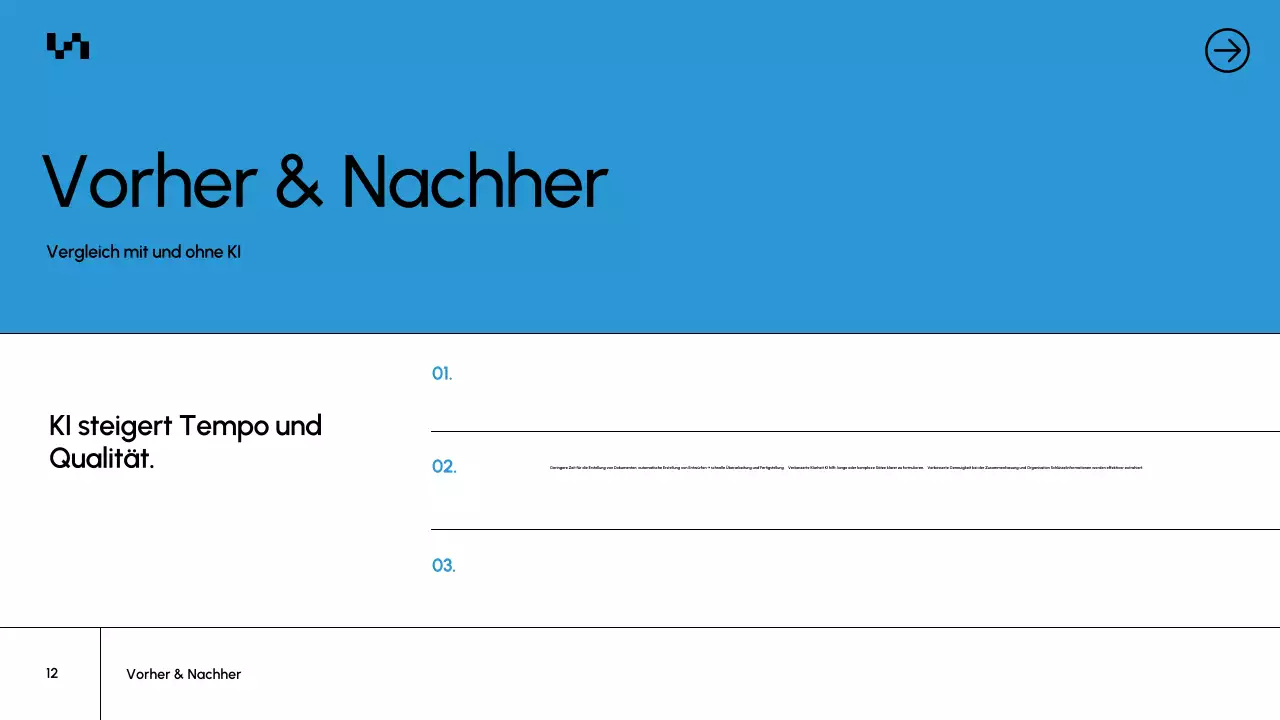 Präsentation des Blue Modern AI-Kursdokuments