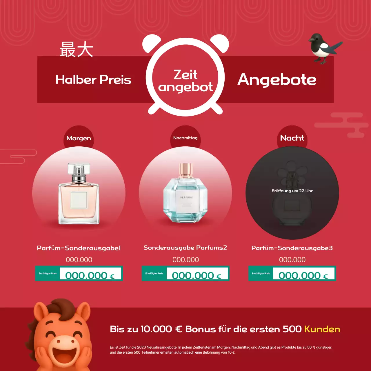 Rotes Baby Neujahrsfest