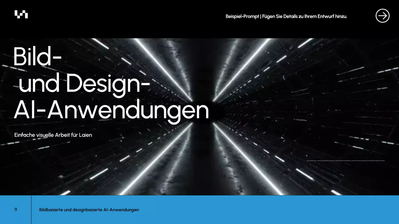 Präsentation des Blue Modern AI-Kursdokuments