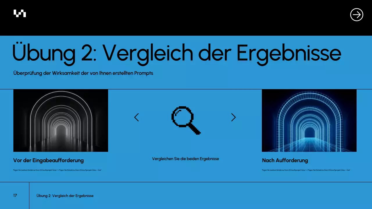 Präsentation des Blue Modern AI-Kursdokuments
