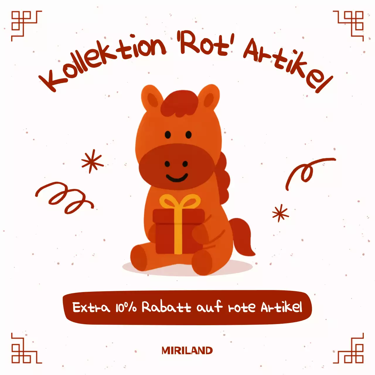 Rotes koreanisches Neujahrsfest