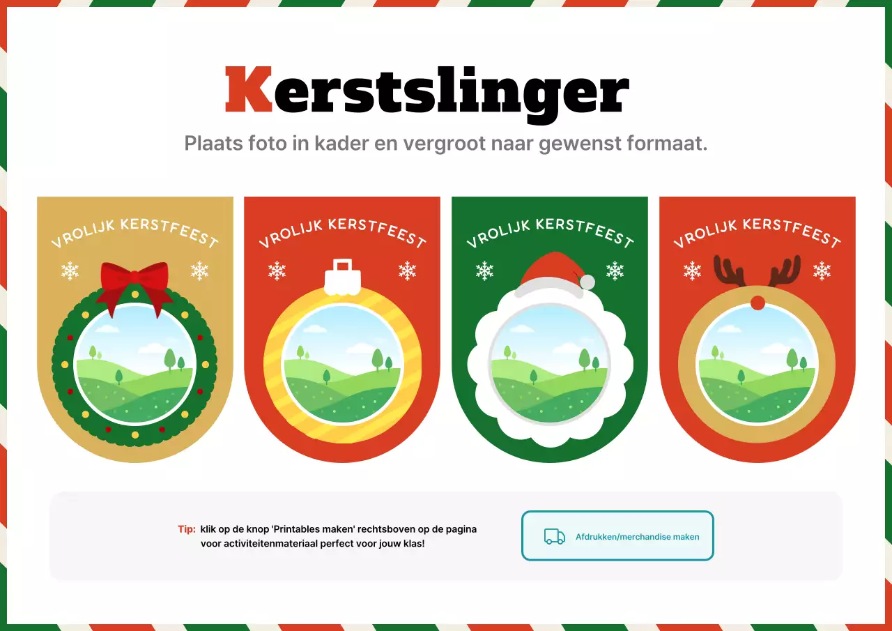 Groene eenvoudige kerstartikelen