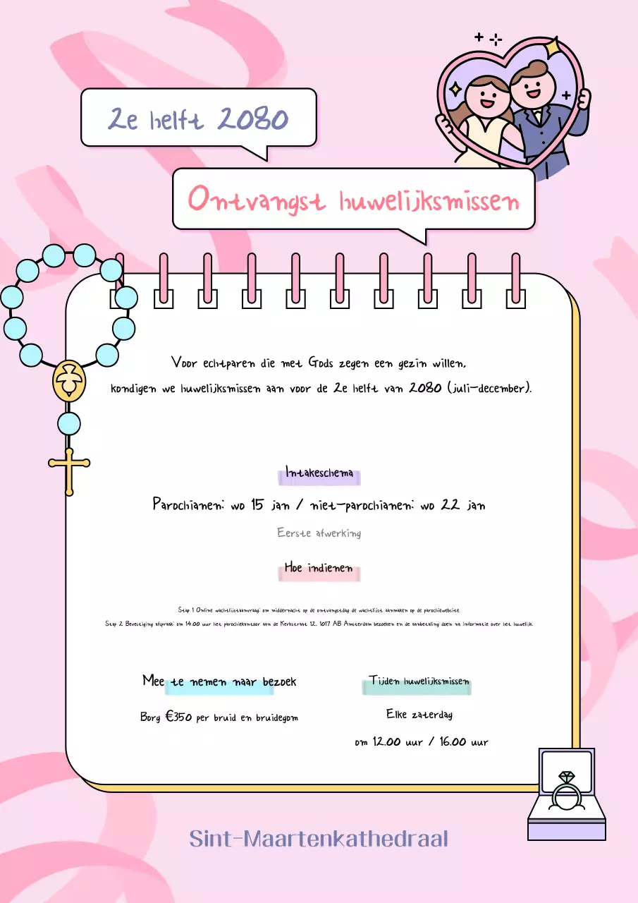 De huwelijksgids van Pink Baby