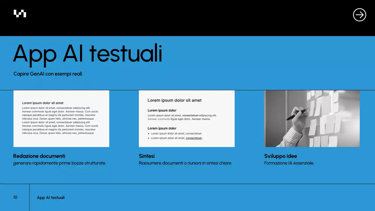 Presentazione del documento del corso Blue Modern AI