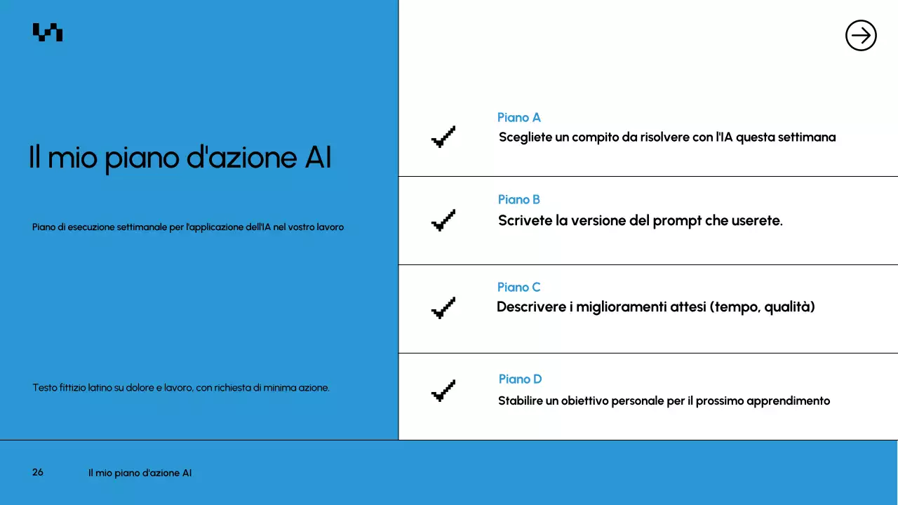 Presentazione del documento del corso Blue Modern AI