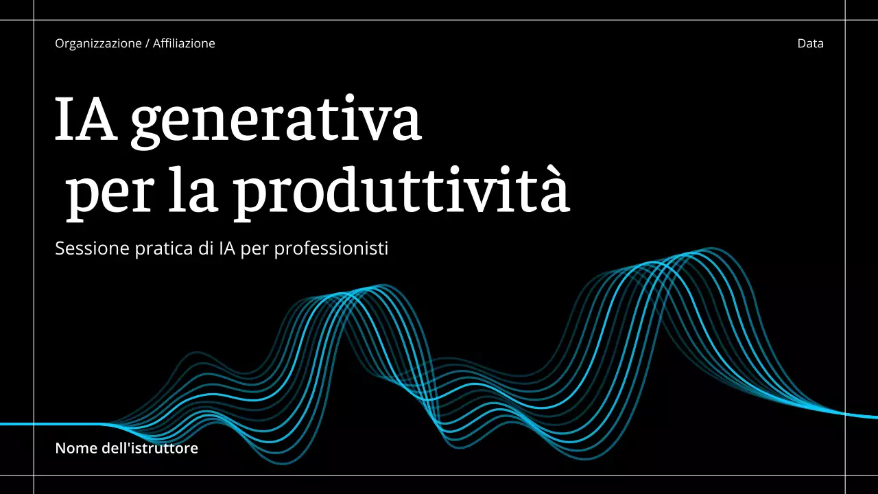 Corso di intelligenza artificiale moderna nera
