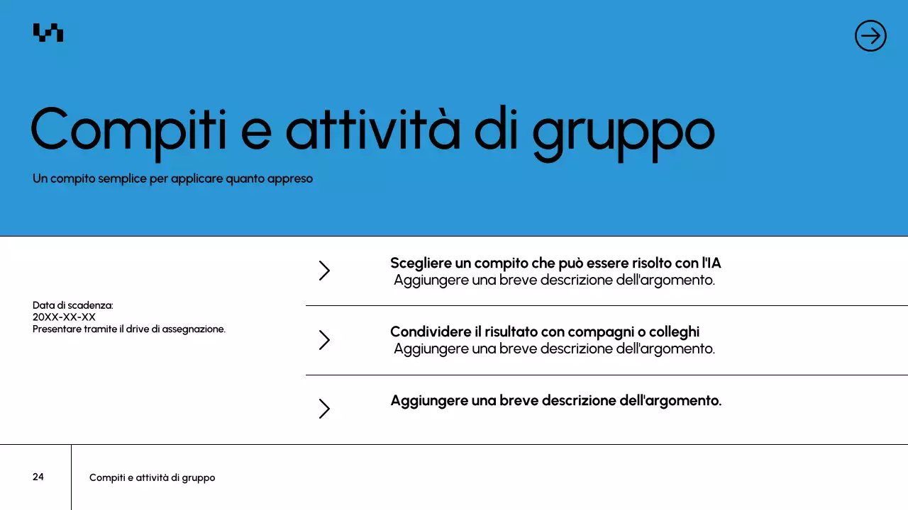 Presentazione del documento del corso Blue Modern AI