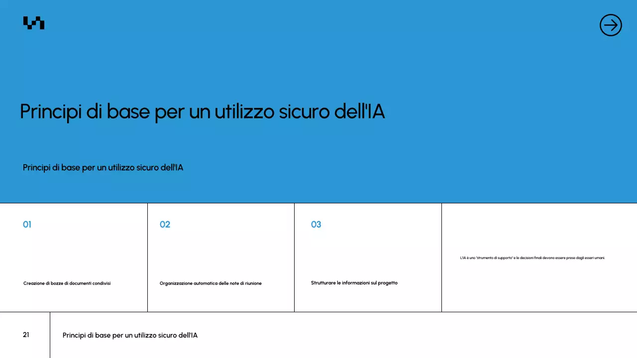 Presentazione del documento del corso Blue Modern AI