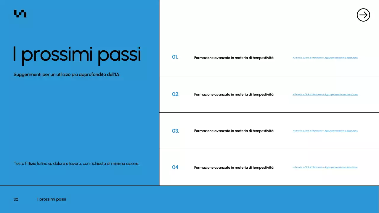 Presentazione del documento del corso Blue Modern AI