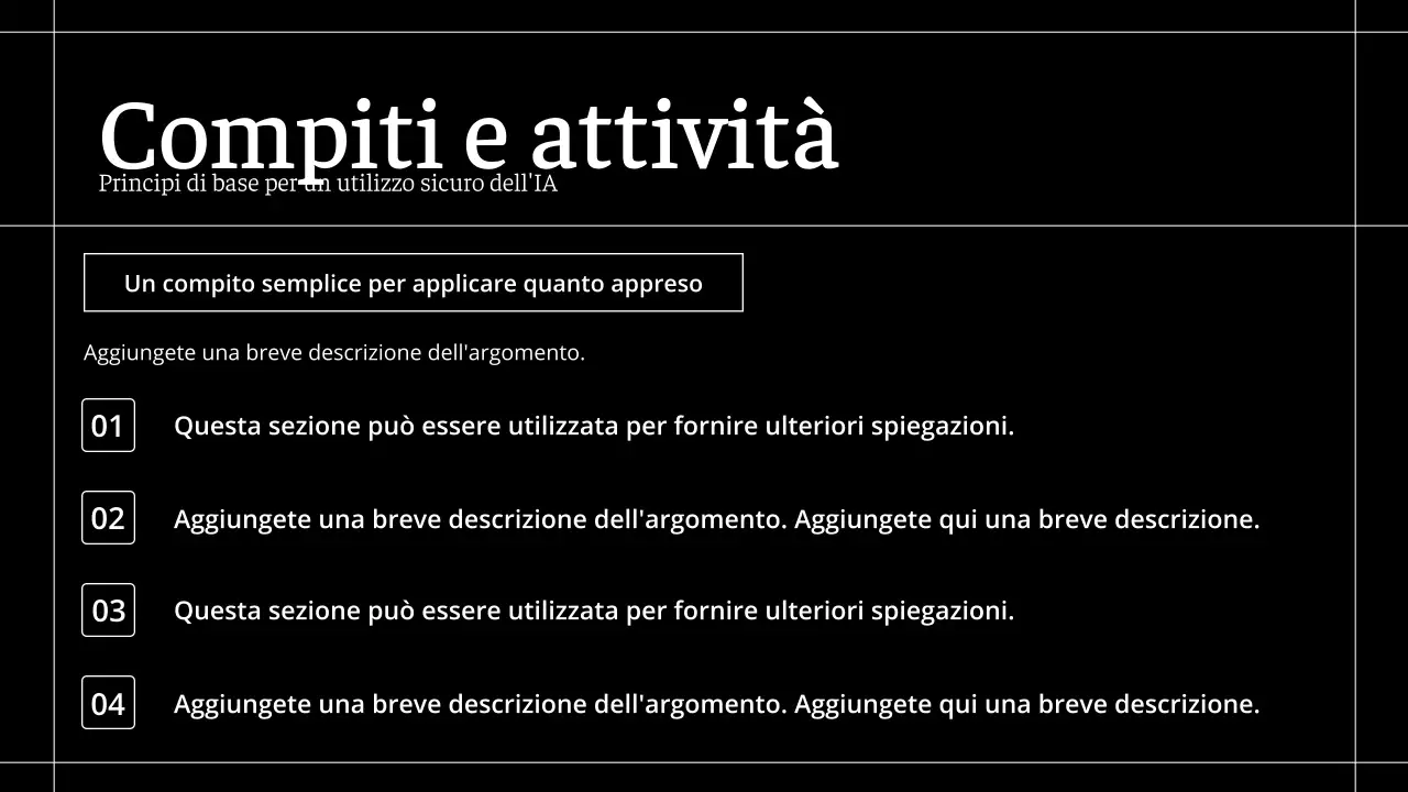 Corso di intelligenza artificiale moderna nera