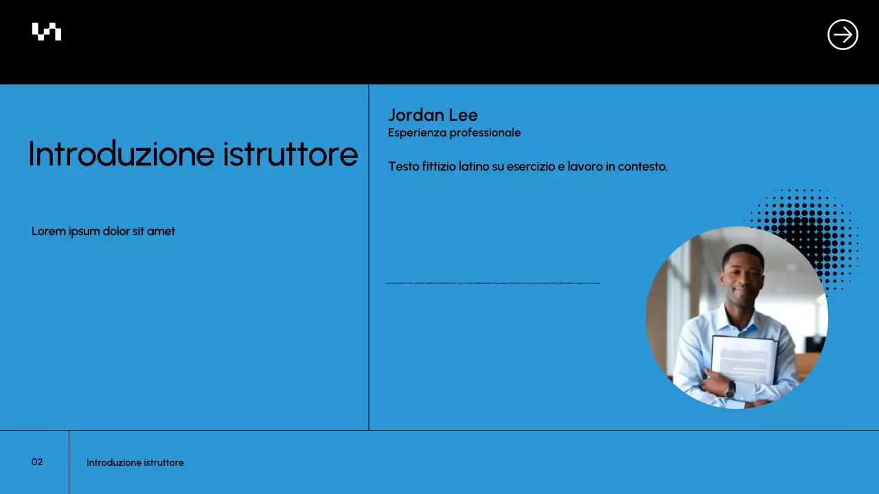 Presentazione del documento del corso Blue Modern AI