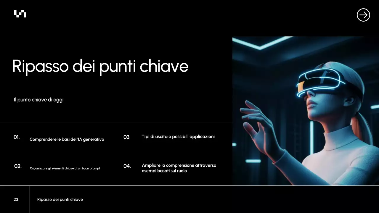 Presentazione del documento del corso Blue Modern AI