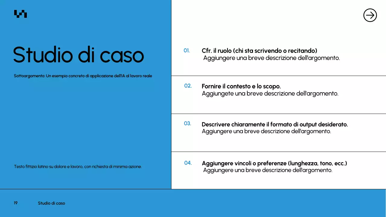 Presentazione del documento del corso Blue Modern AI