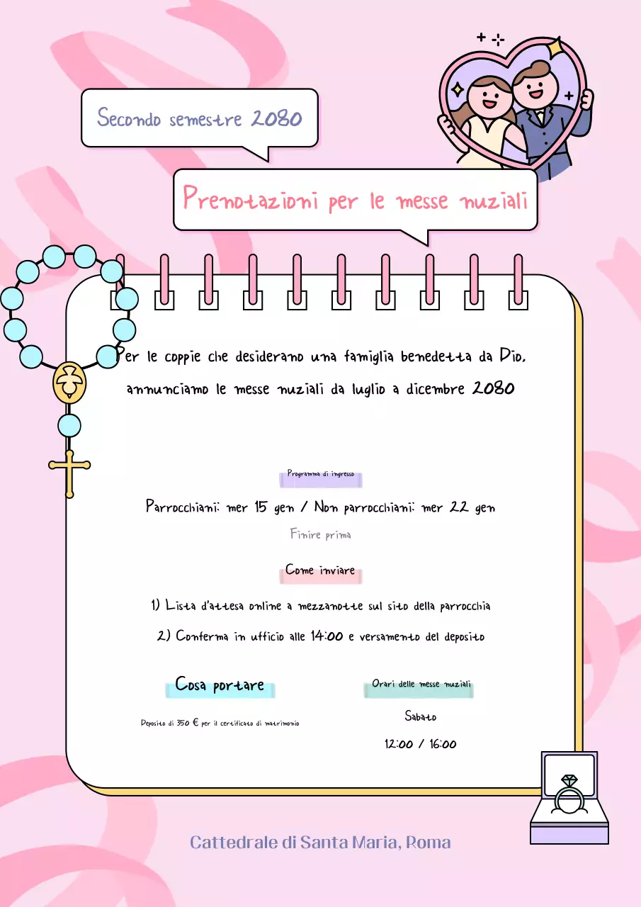 Guida al matrimonio di Pink Baby