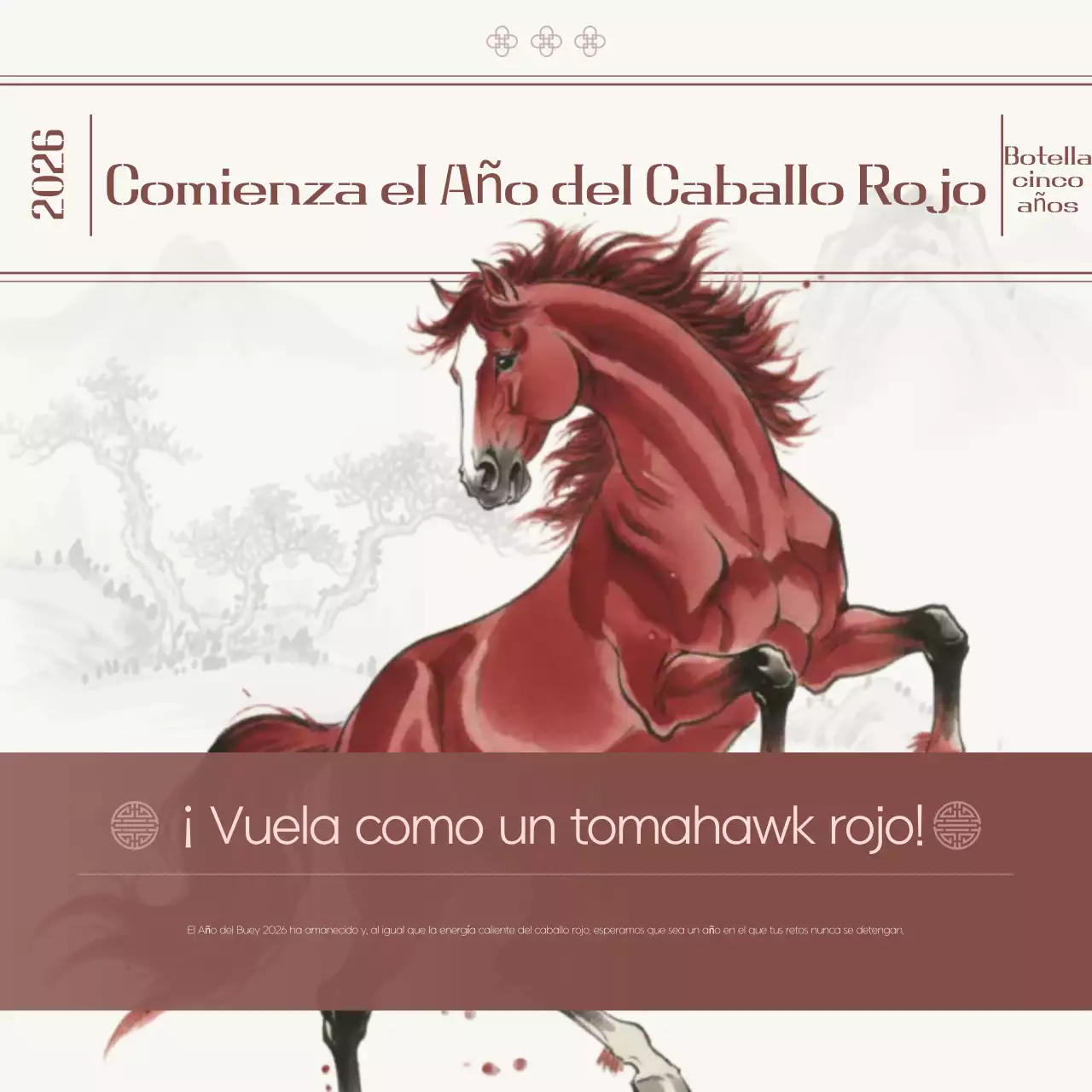 Evento de Año Nuevo del Festival Tradicional Rojo