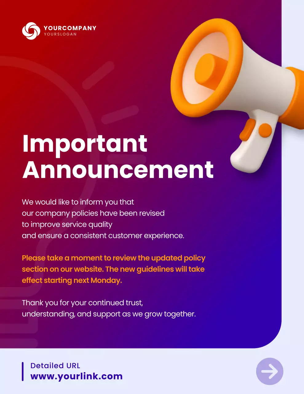 보라색 모던 기업 발표