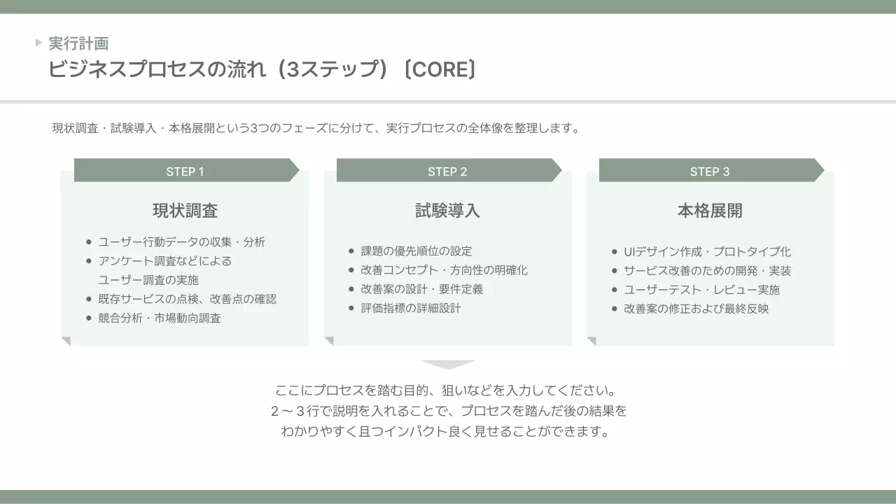 グレー シンプル ビジネス 提案書