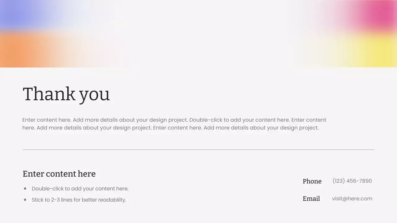 다채로운 최신 마케팅 프레젠테이션