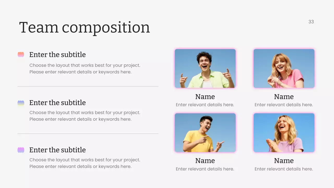 다채로운 최신 마케팅 프레젠테이션