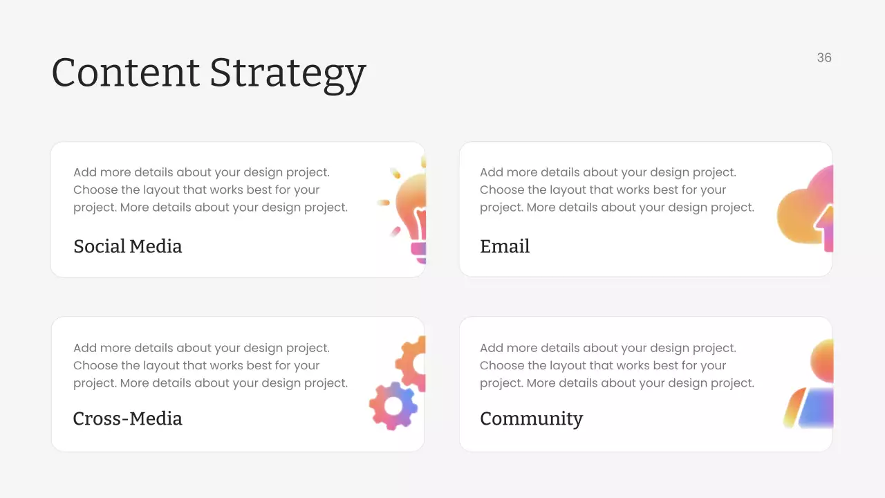 다채로운 최신 마케팅 프레젠테이션