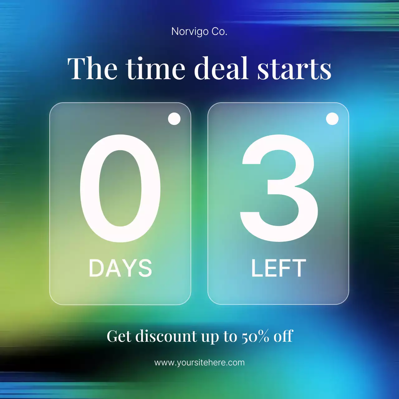 블루 모던 세일 프로모션 인스타그램 게시물