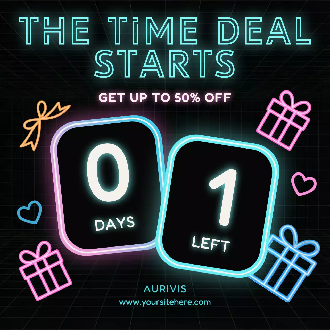 Promosi Penjualan Modern Neon di Media Sosial.