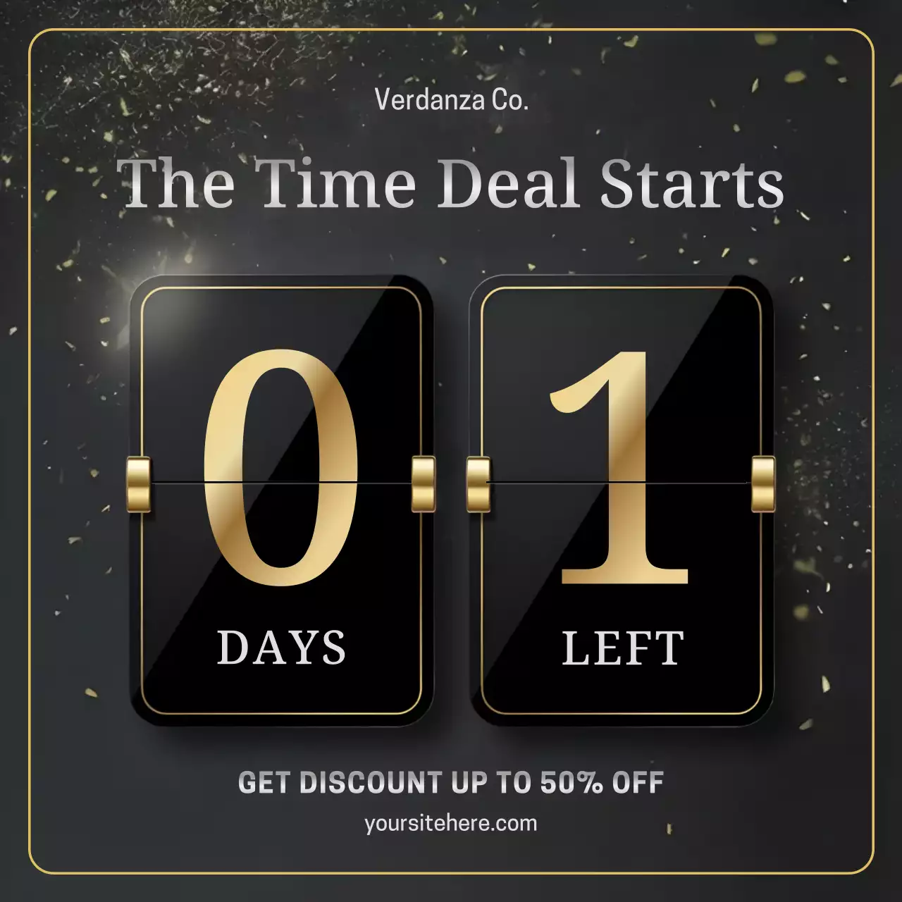 Promosi Penjualan Modern Hitam di Media Sosial (Kotak)