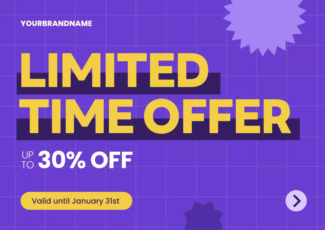 purple bold sale promotion