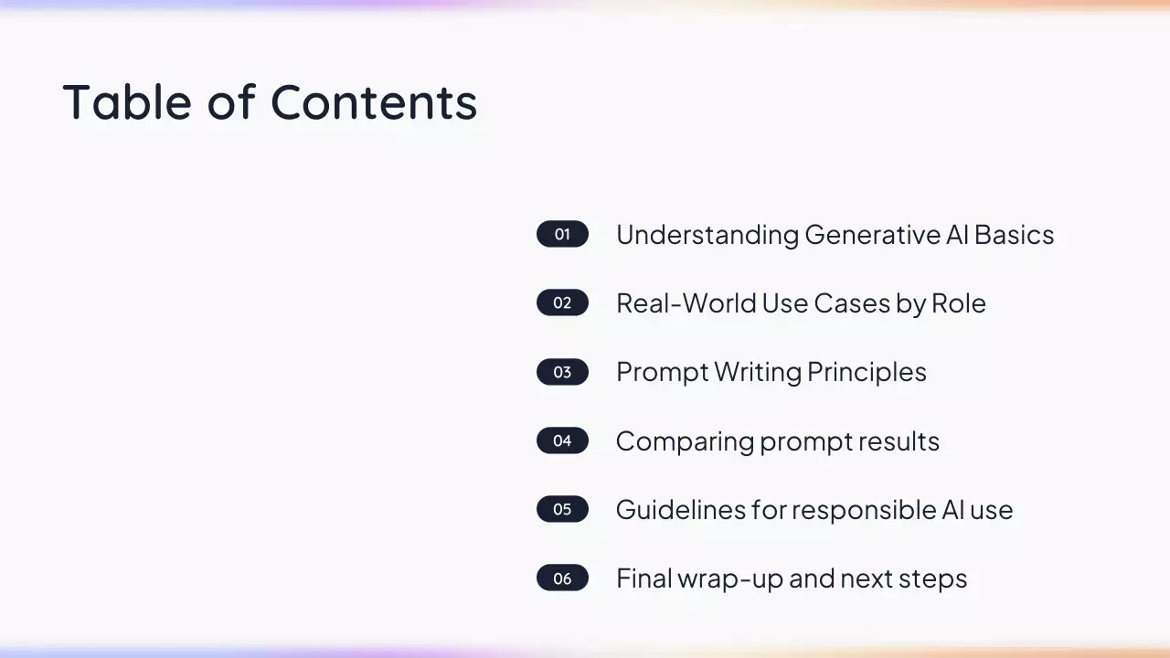 Presentasi AI Sederhana Putih