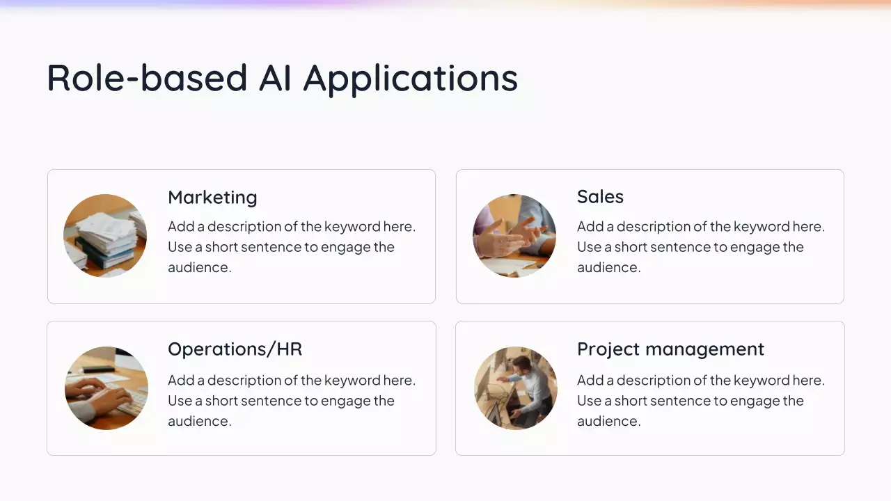 Presentasi AI Sederhana Putih