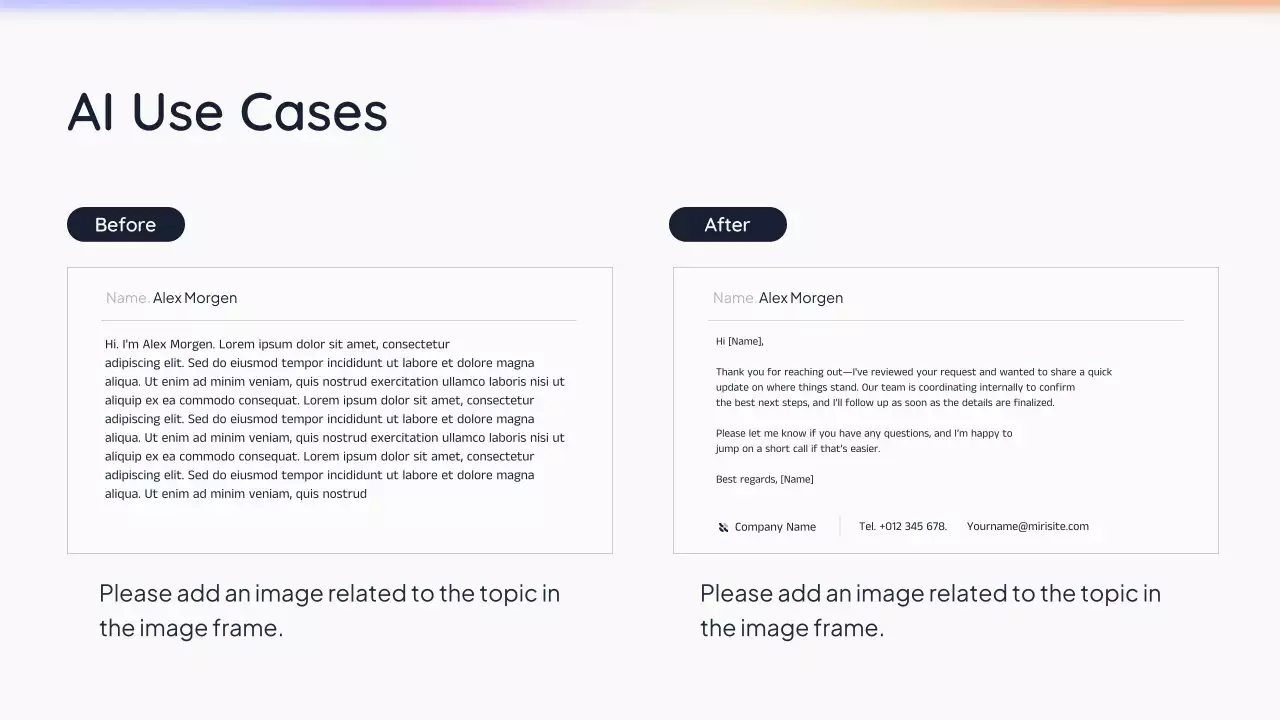 Presentasi AI Sederhana Putih
