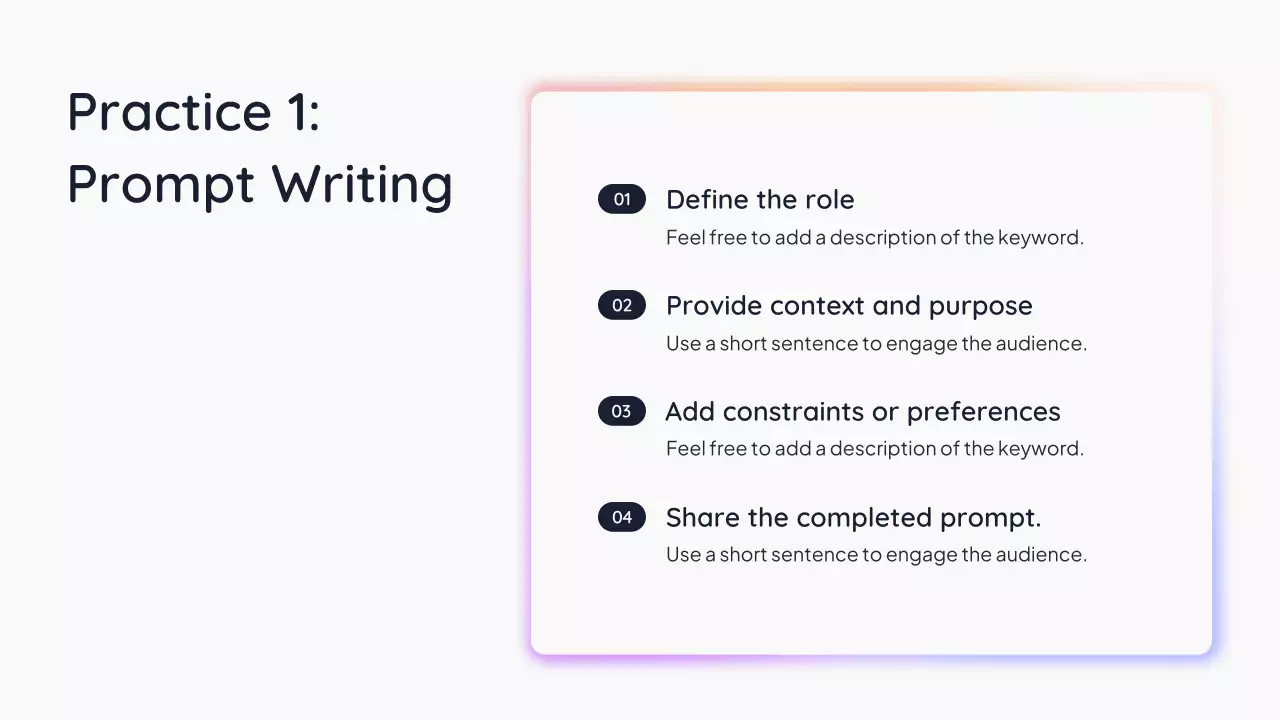 Presentasi AI Sederhana Putih