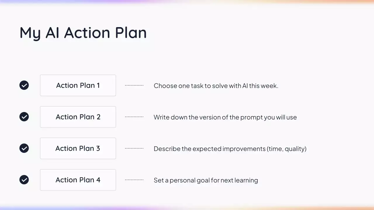 Presentasi AI Sederhana Putih