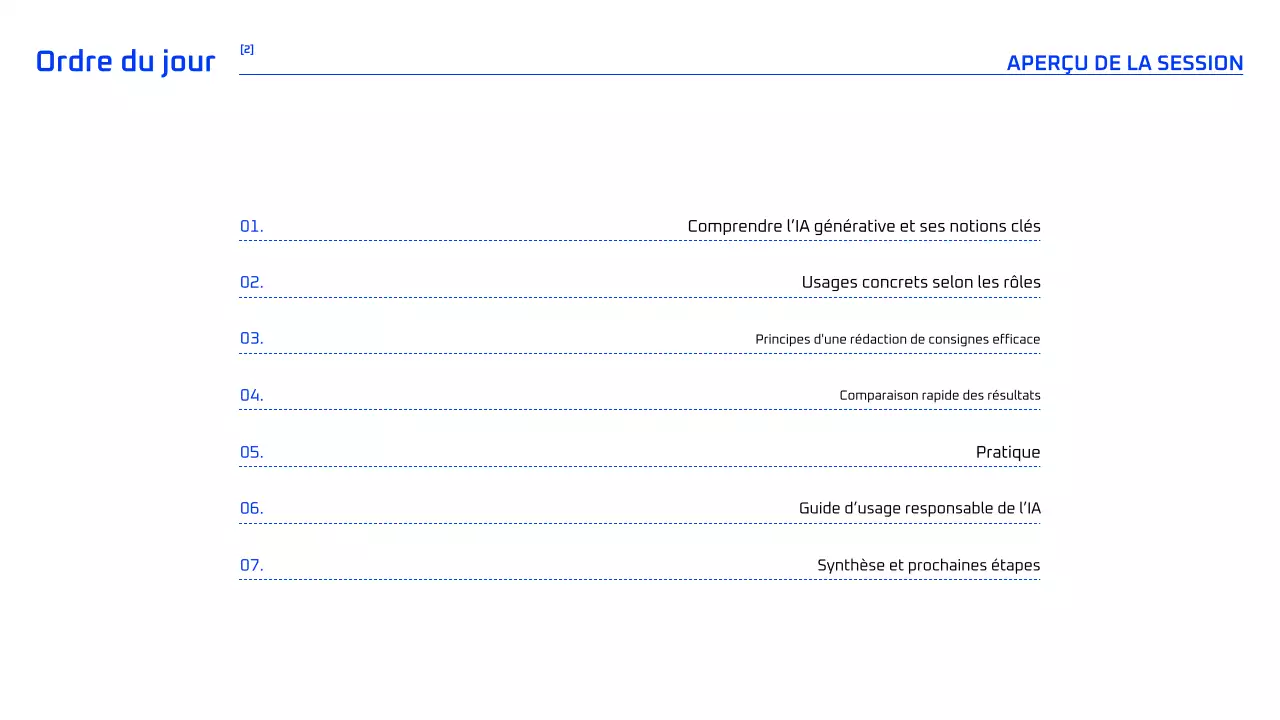 Cours d'IA géométrique bleue