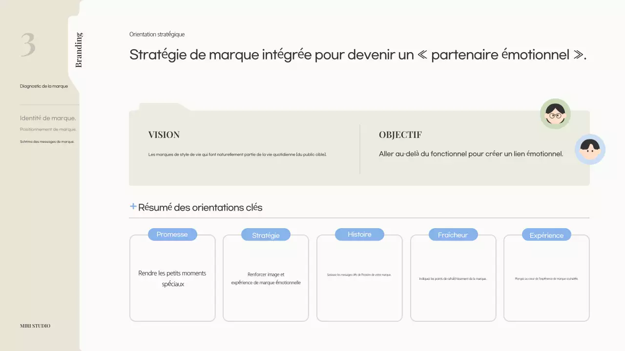 Proposition de marque moderne beige