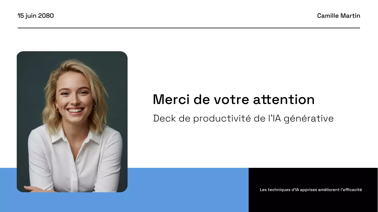 Présentation du plan d'affaires de Blue Modern AI
