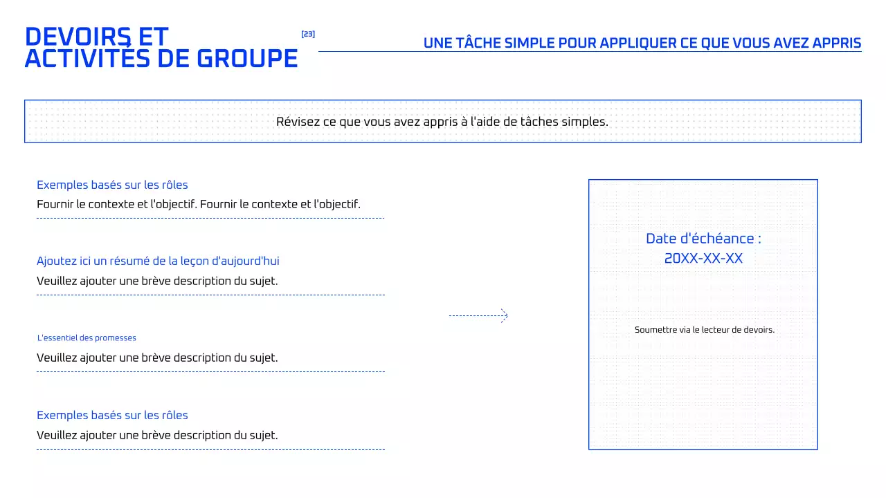 Cours d'IA géométrique bleue