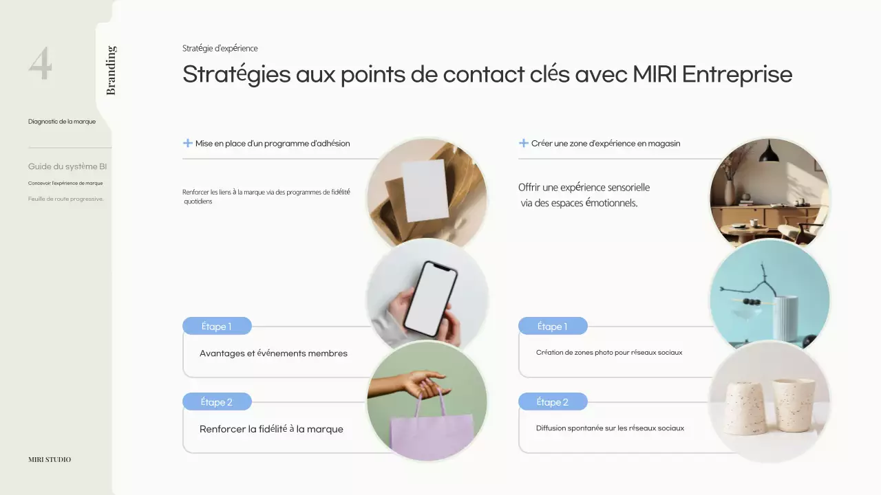 Proposition de marque moderne beige