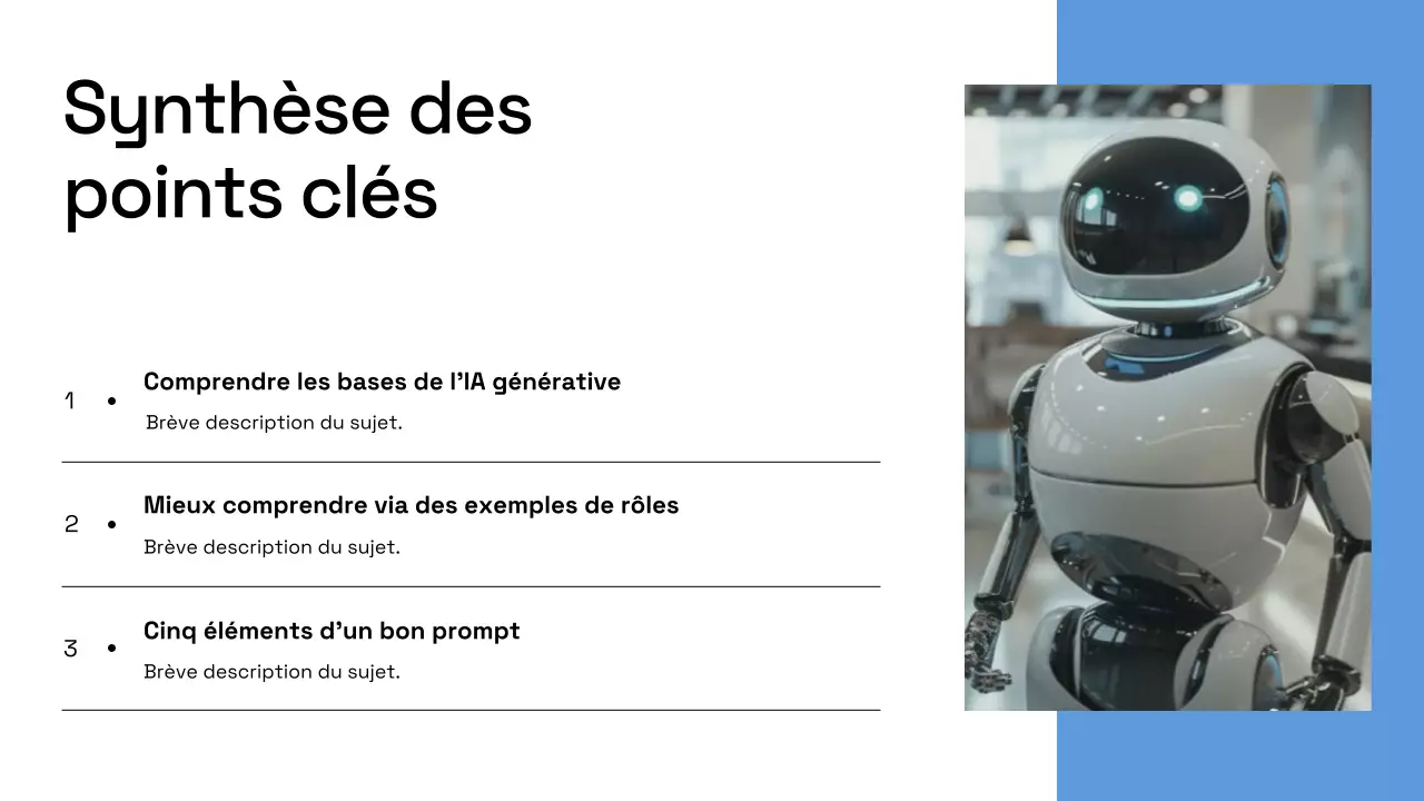 Présentation du plan d'affaires de Blue Modern AI