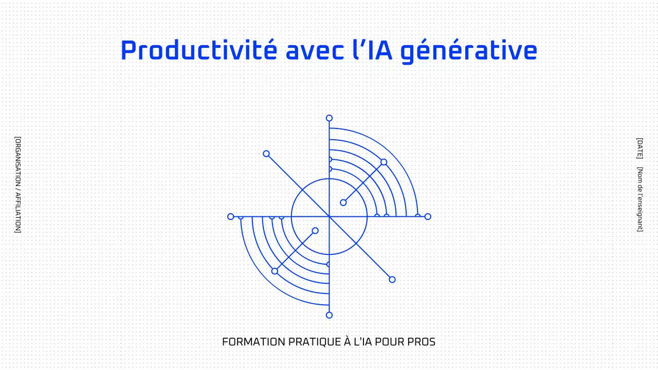 Cours d'IA géométrique bleue