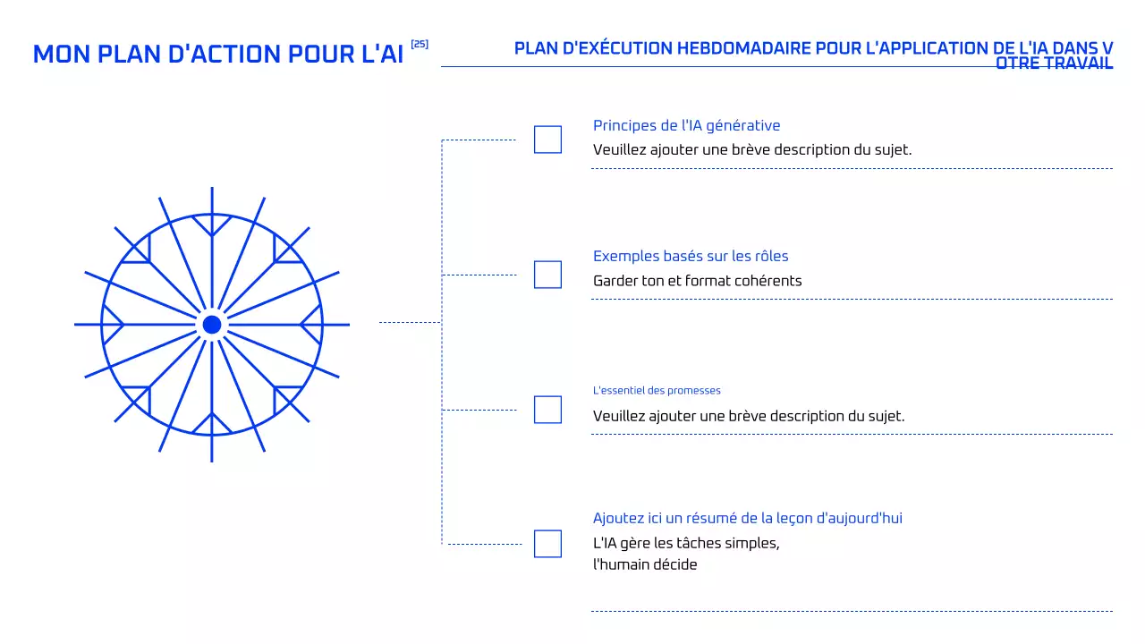 Cours d'IA géométrique bleue