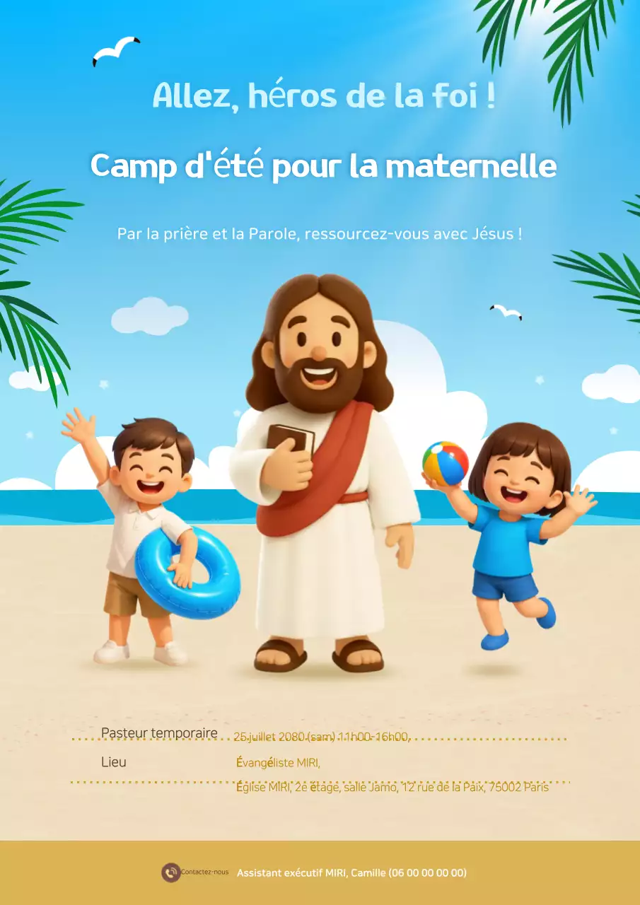 Événement du camp d'été Blue Baby