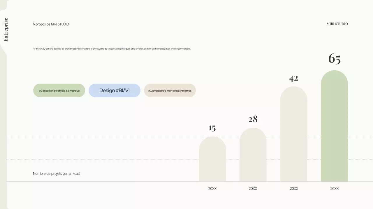 Proposition de marque moderne beige